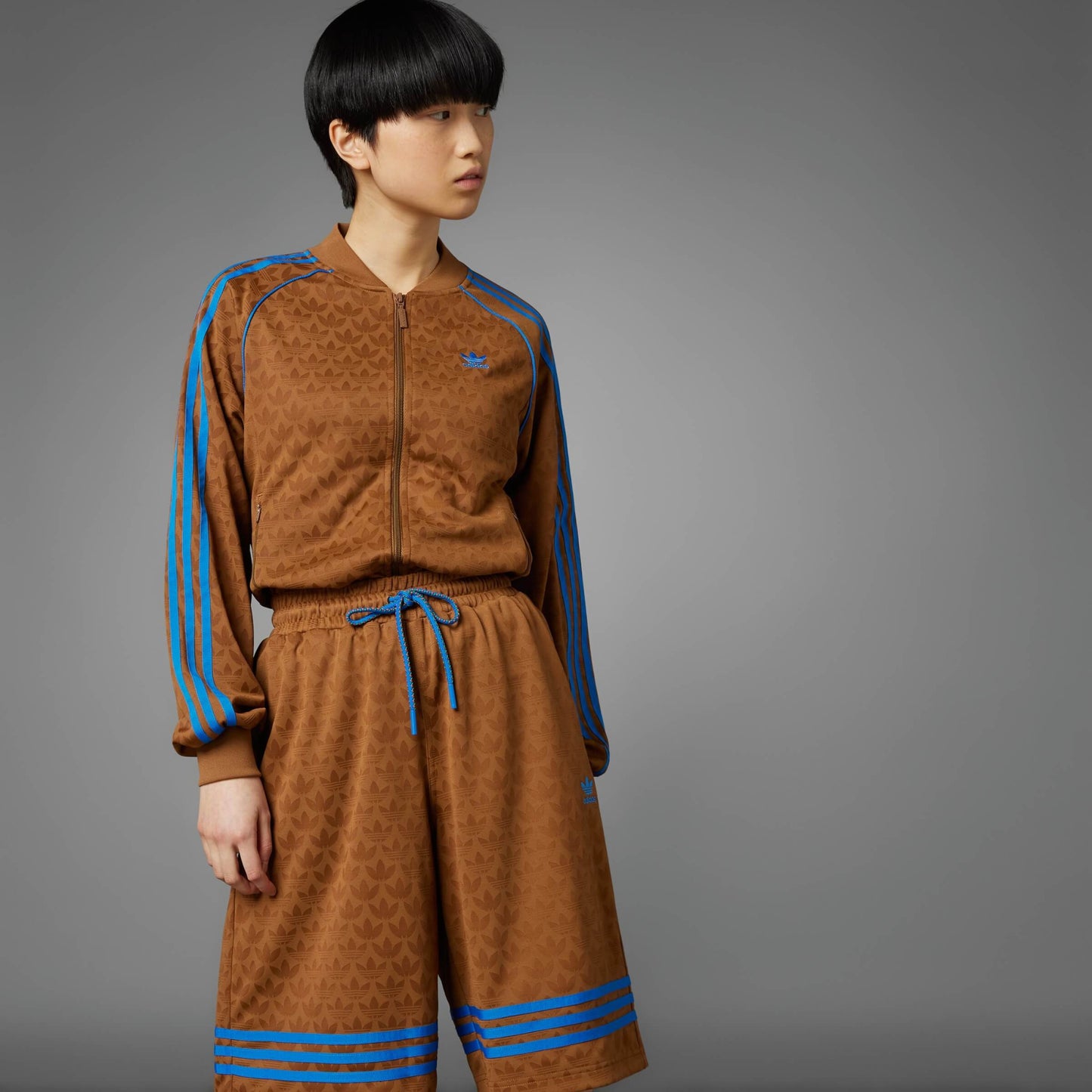 Adidas Wmns Basketball Mono Shorts Brown/Blue