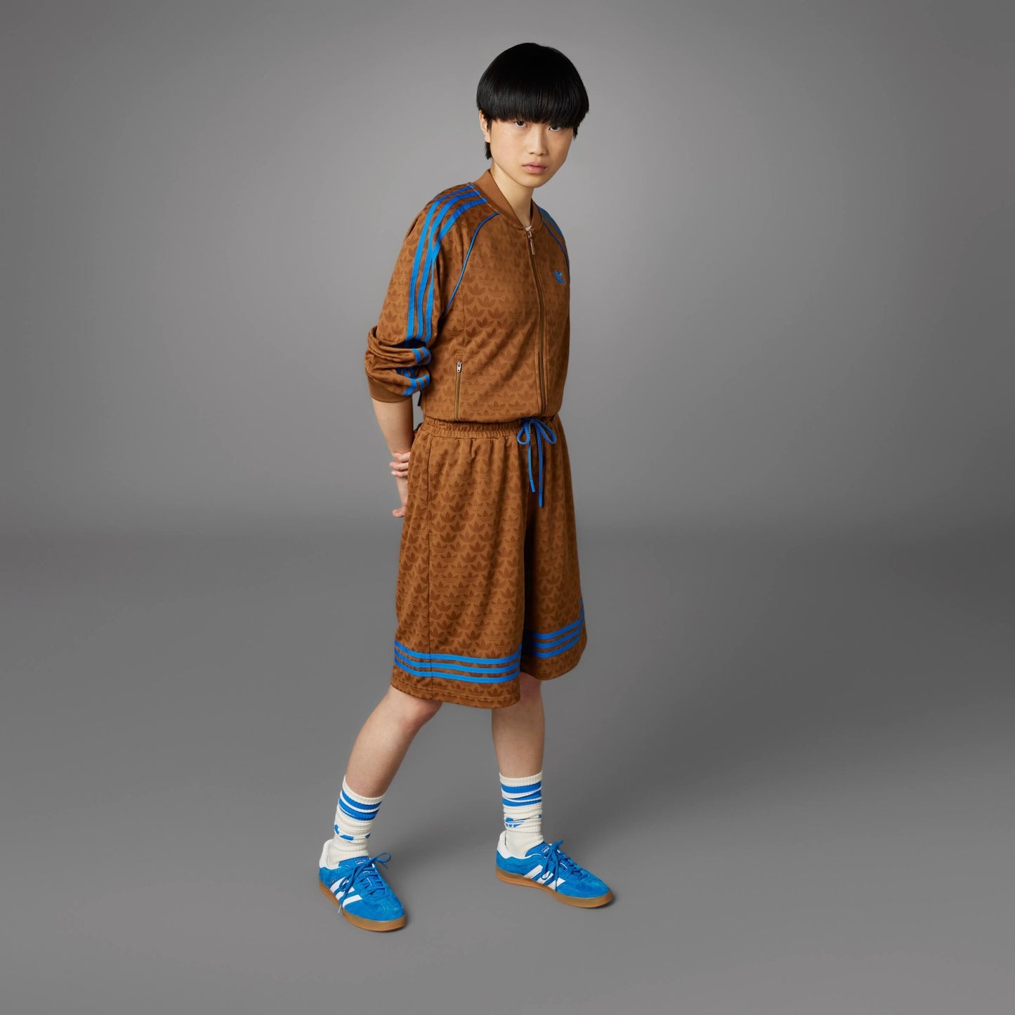 Adidas Wmns Basketball Mono Shorts Brown/Blue