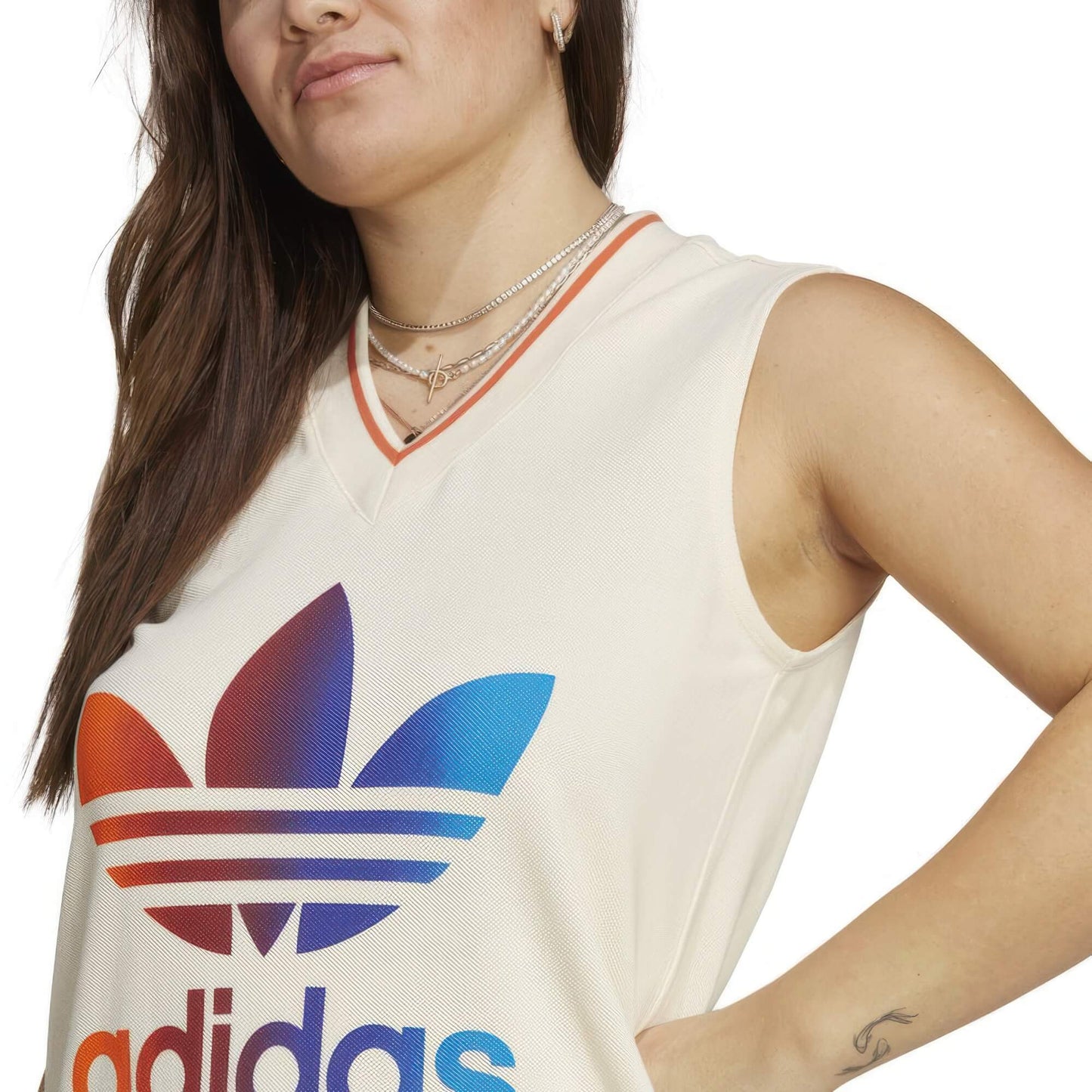 Adidas Wmns V Neck Dress White