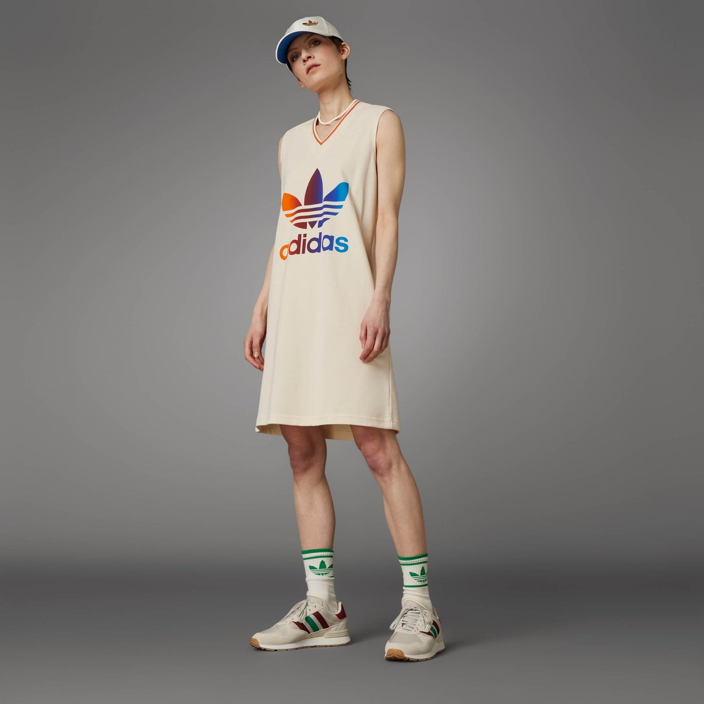 Adidas Wmns V Neck Dress White