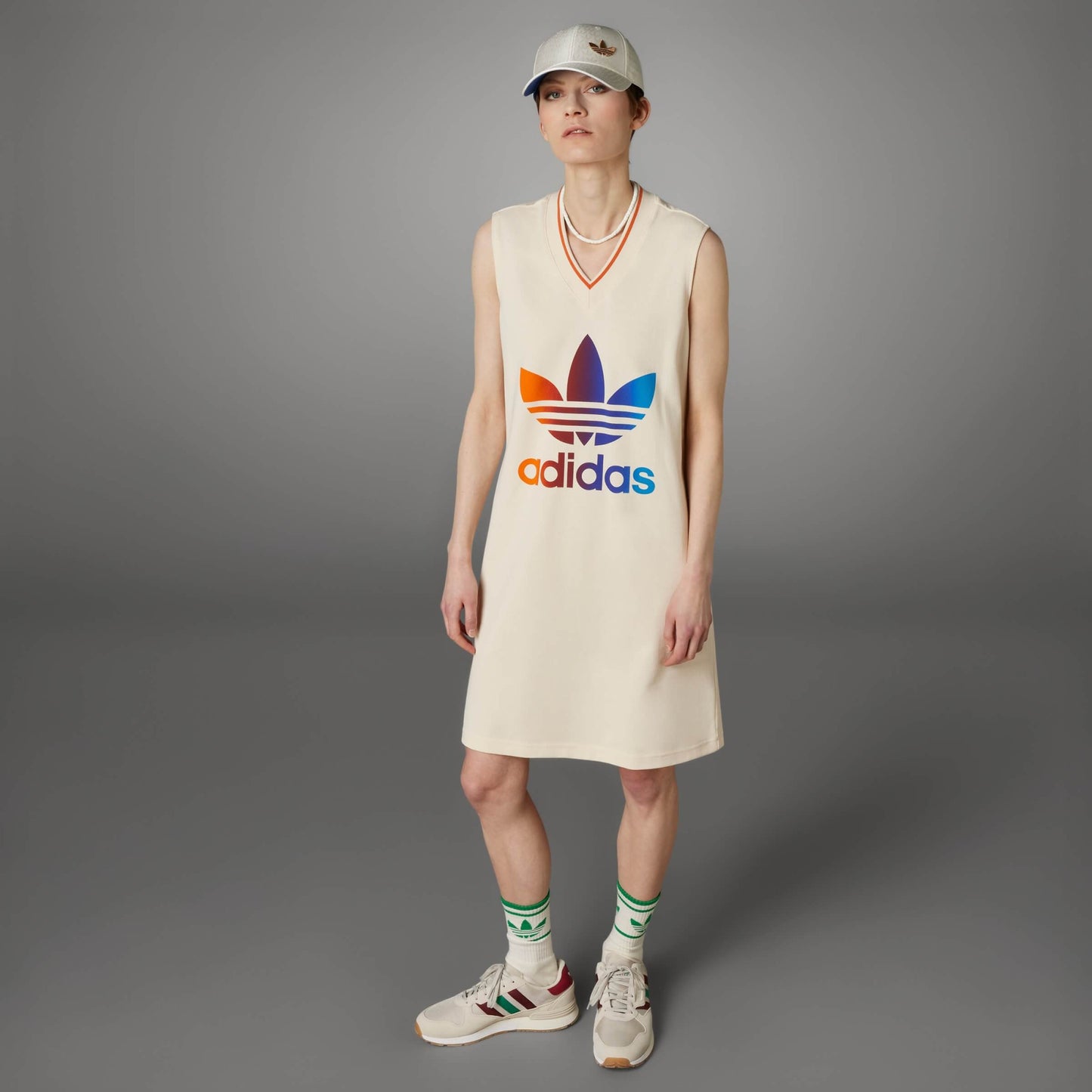 Adidas Wmns V Neck Dress White