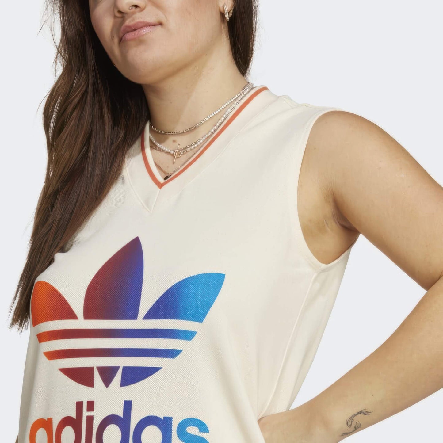 Adidas Wmns V Neck Dress White