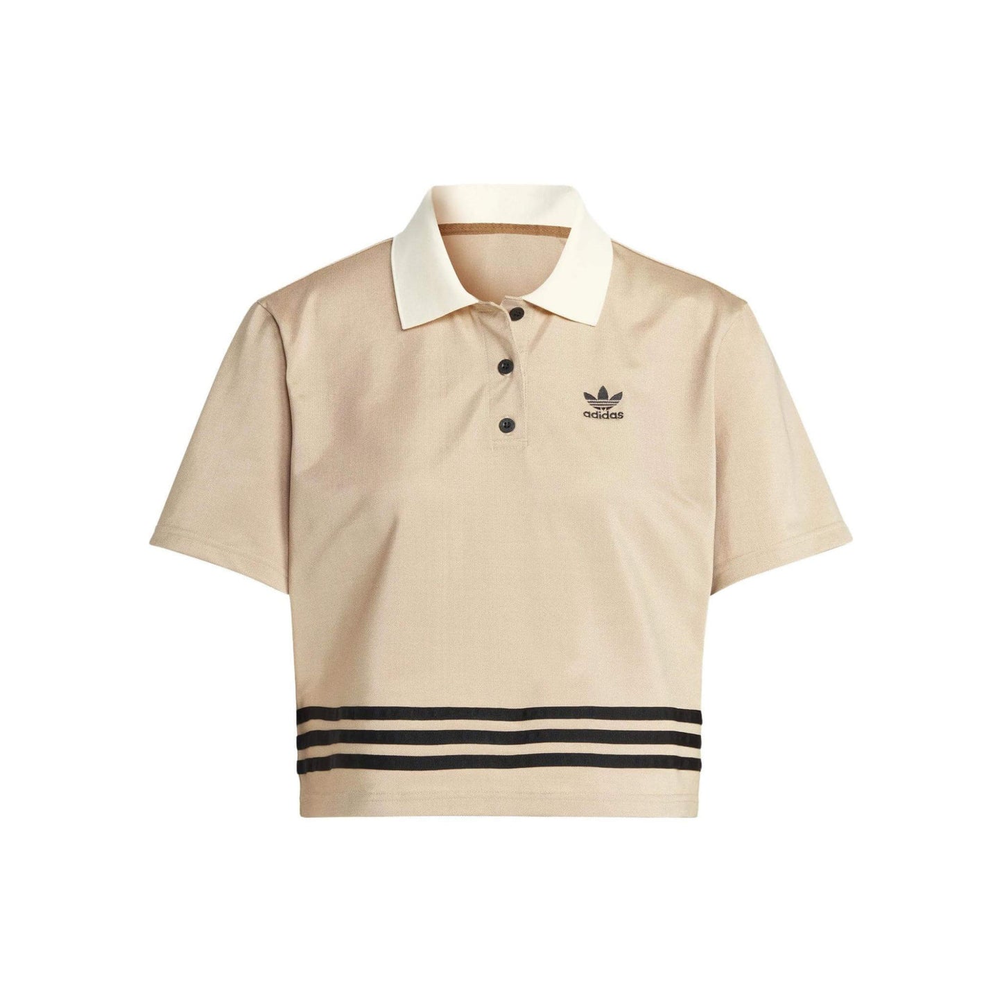 Adidas Wmns Adicolor 70S Polo Shirt Beige-Brown