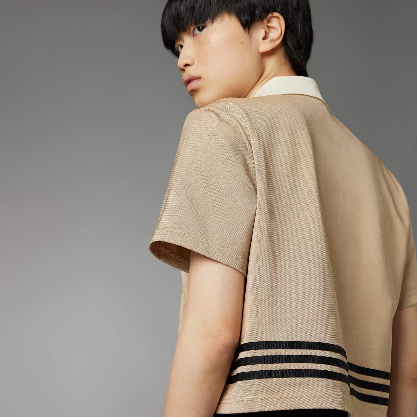 Adidas Wmns Adicolor 70S Polo Shirt Beige-Brown