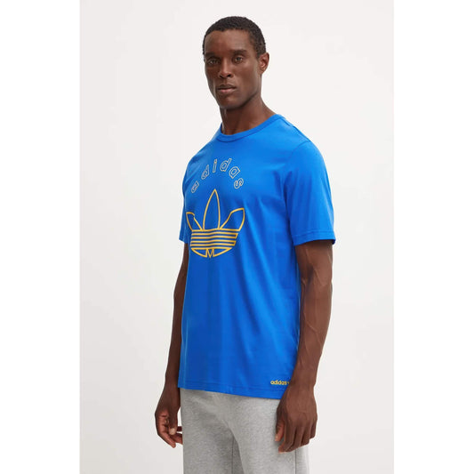 Adidas Men Grafix T-Shirt Blue