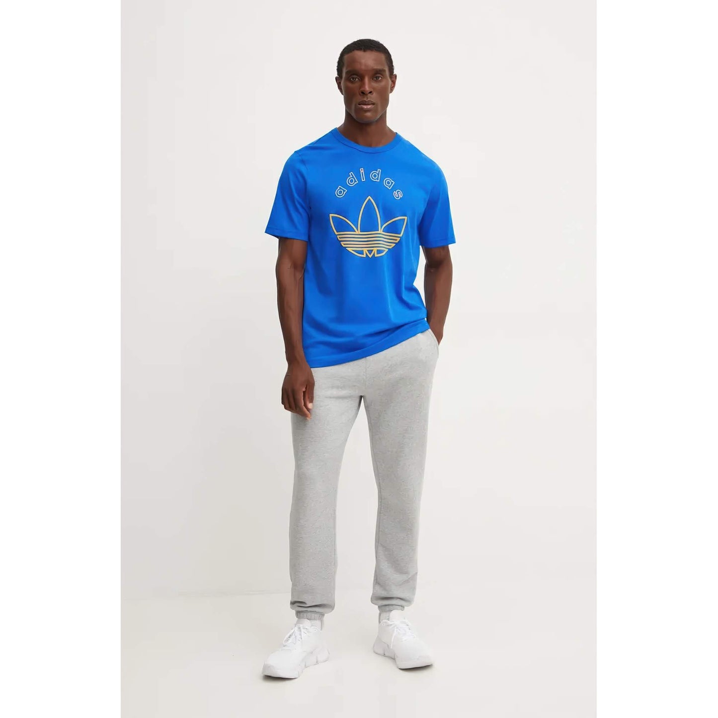 Adidas Men Grafix T-Shirt Blue