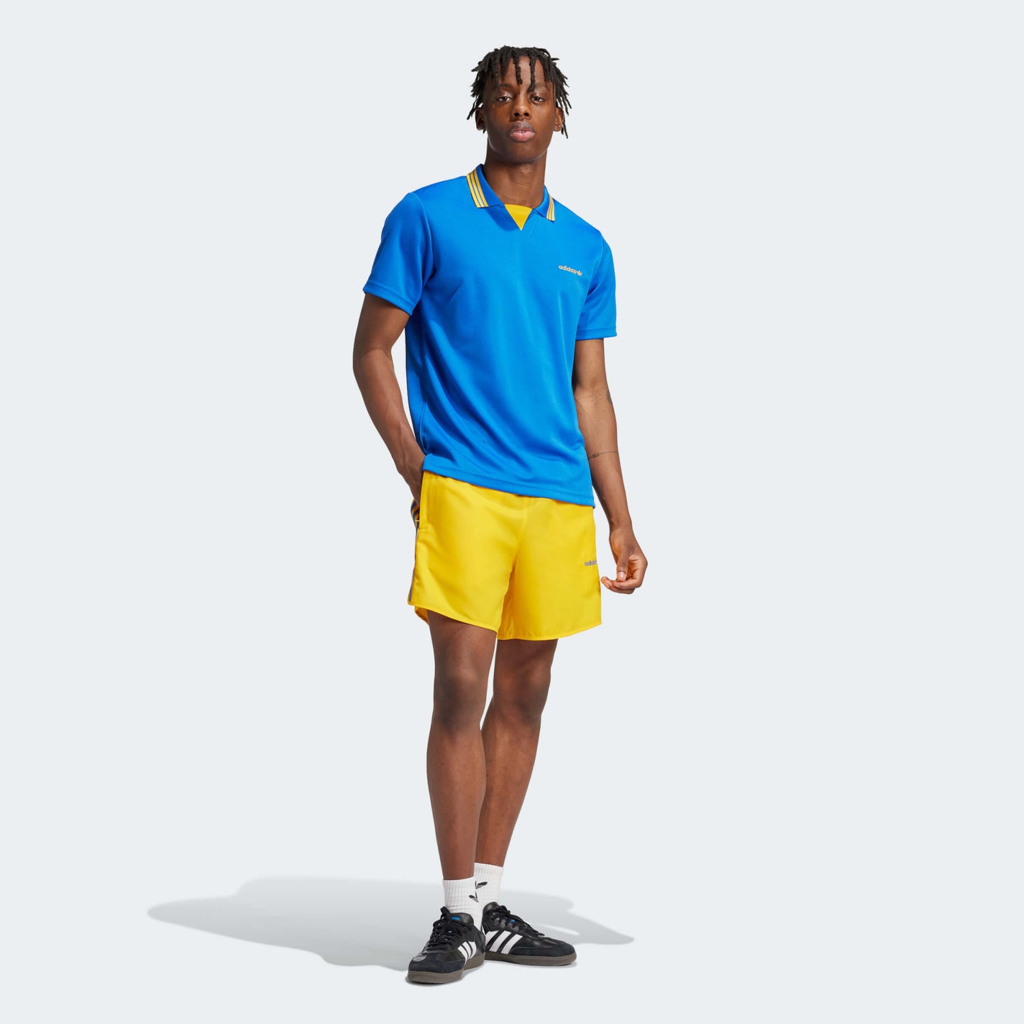 Adidas Men Football Short Yellow/Blue