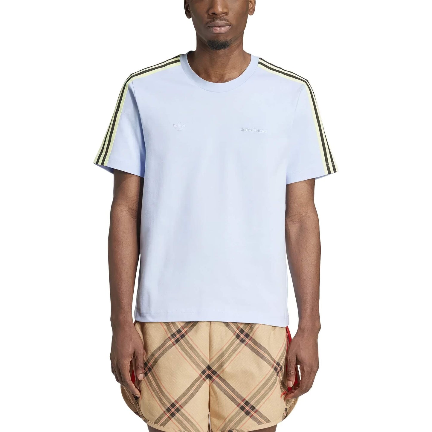 Adidas Men Wales Bonner Set-In T-Shirt Light Blue