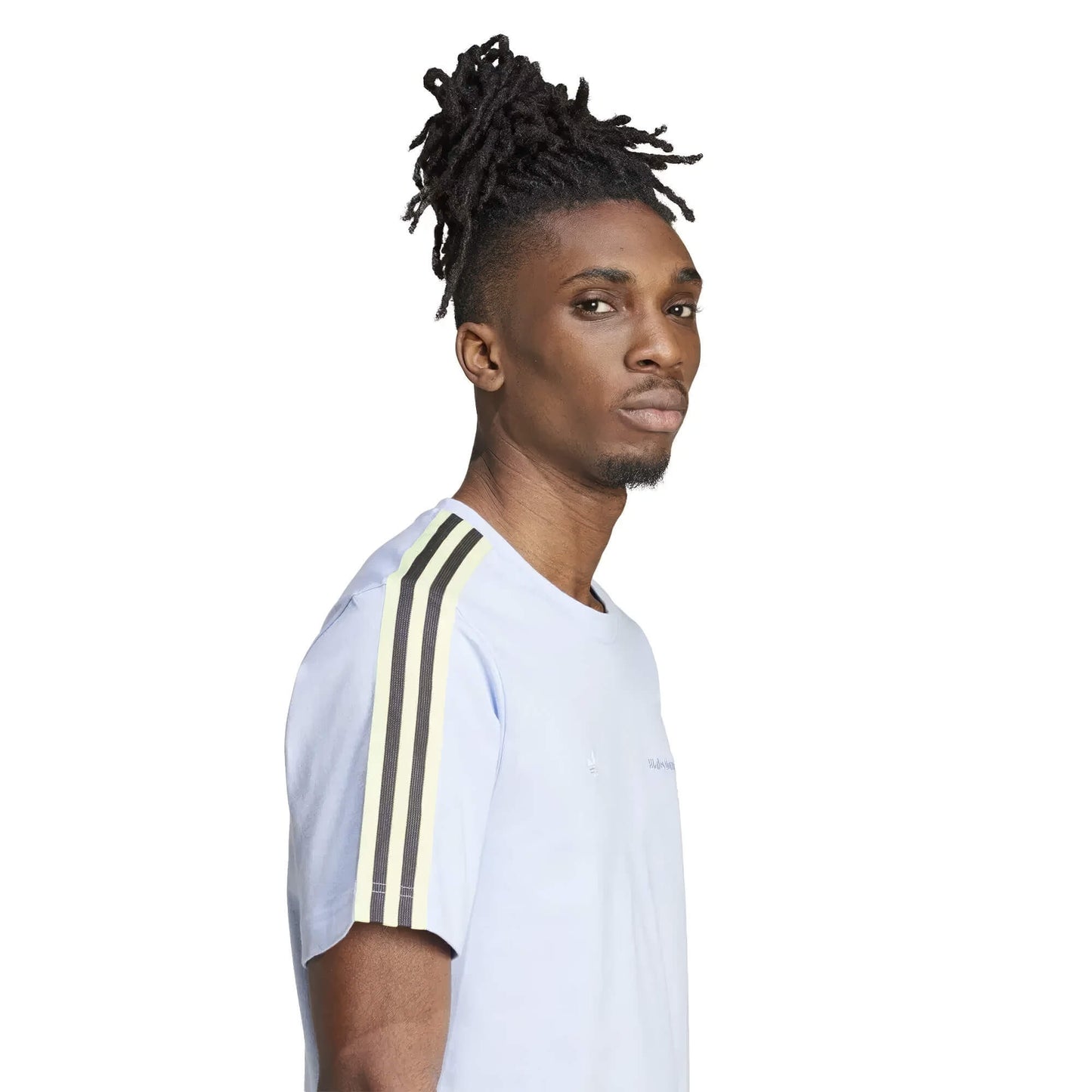 Adidas Men Wales Bonner Set-In T-Shirt Light Blue