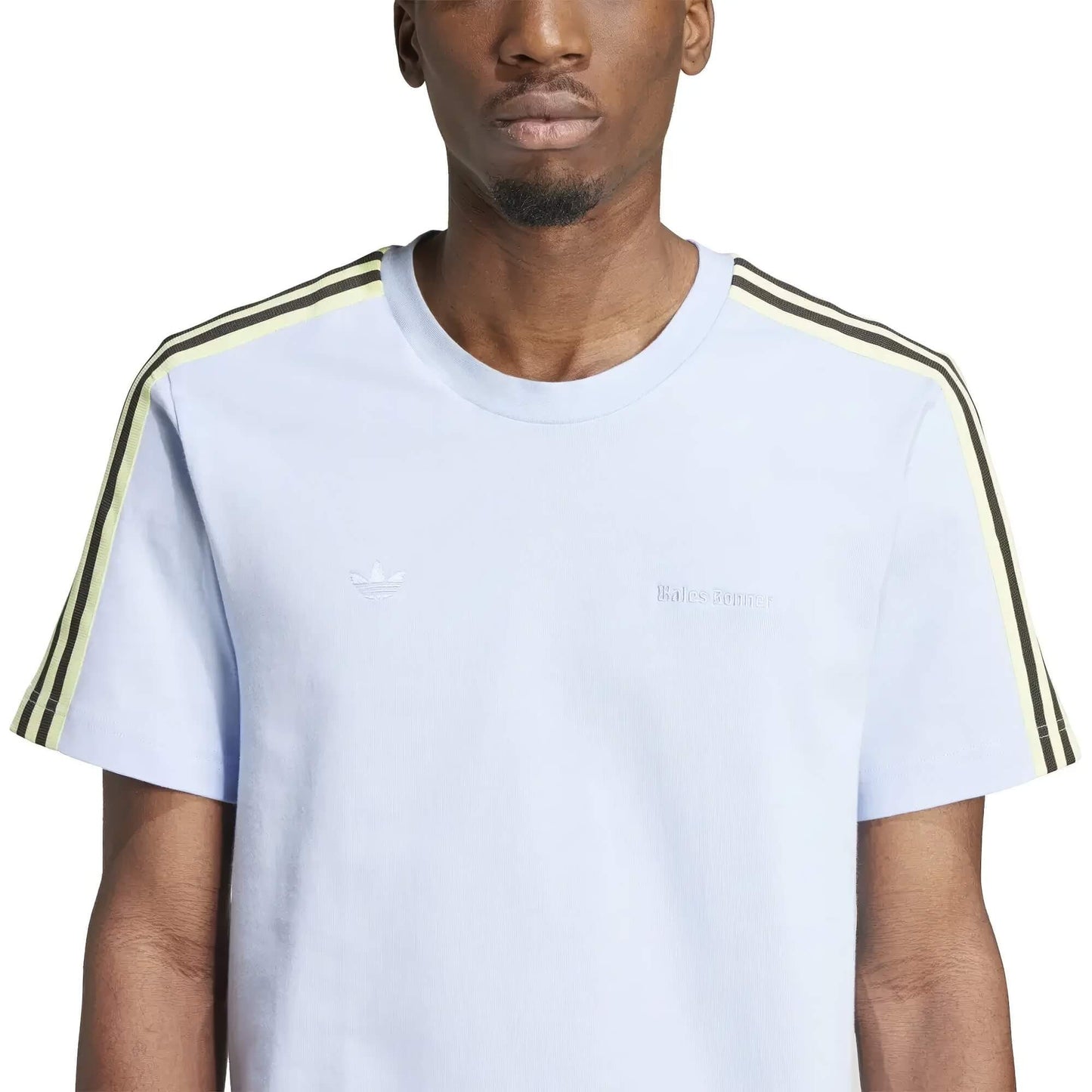Adidas Men Wales Bonner Set-In T-Shirt Light Blue