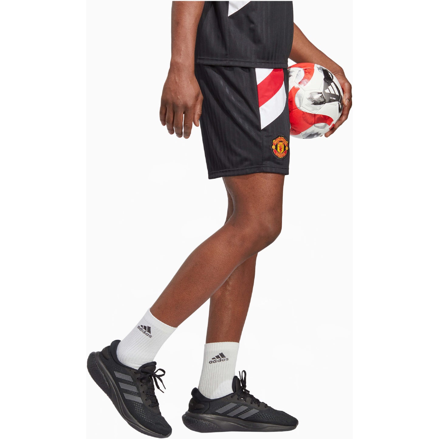 Adidas Men Manchester United Icon Shorts Black/White/Red