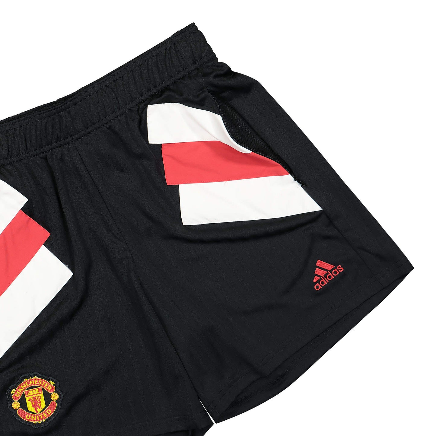 Adidas Men Manchester United Icon Shorts Black/White/Red