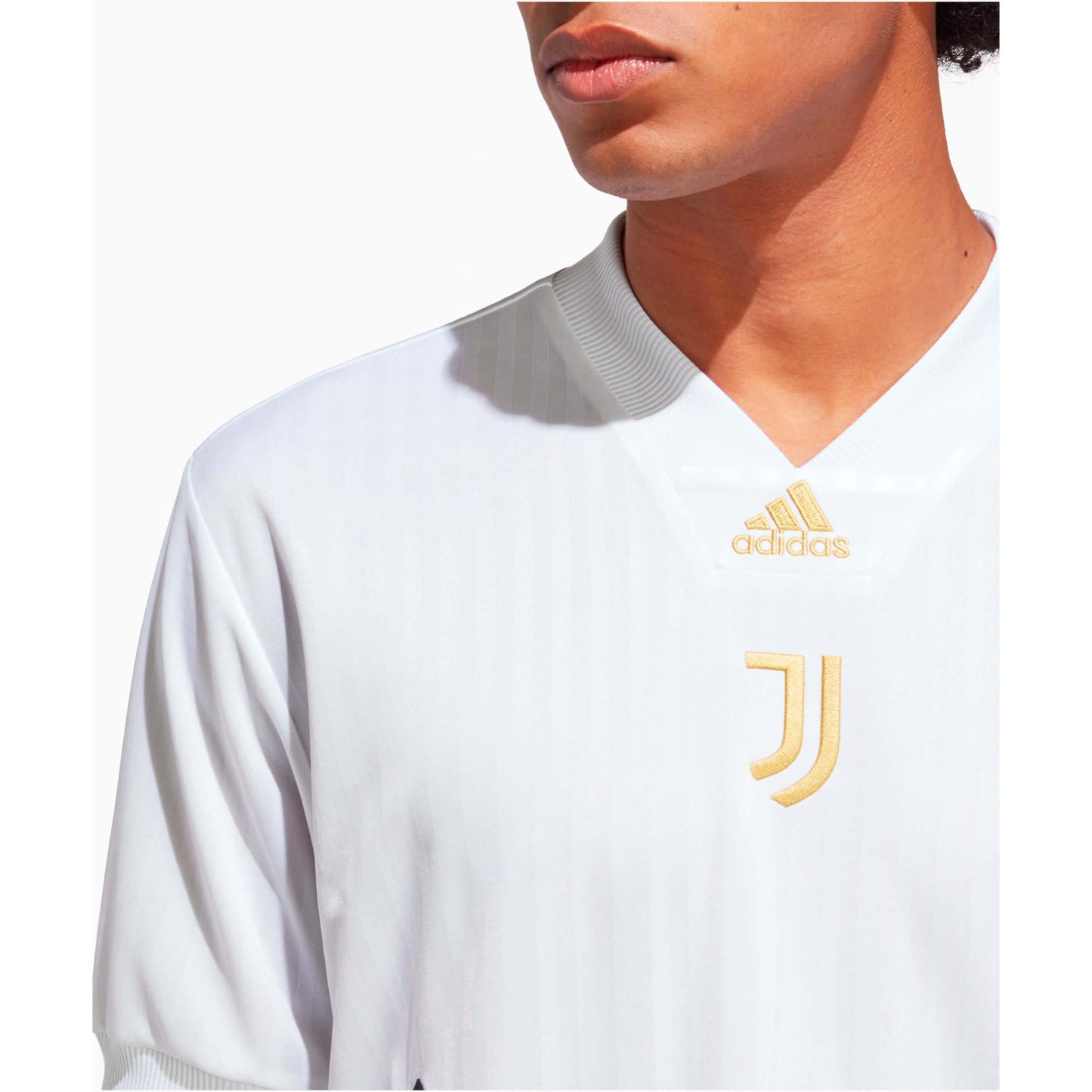 Adidas Men Juventus Icon Jersey White/Black/Gold