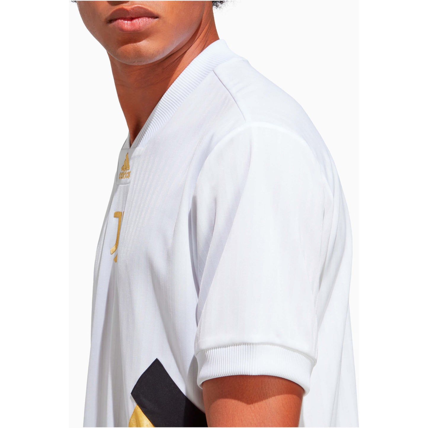 Adidas Men Juventus Icon Jersey White/Black/Gold