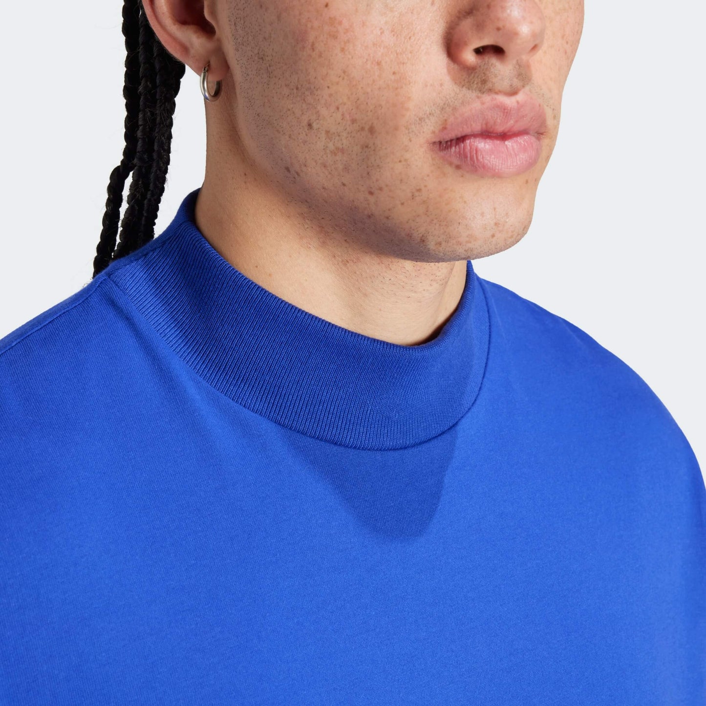 Adidas Unisex One Basketball Cotton Jersey T-Shirt Blue/White