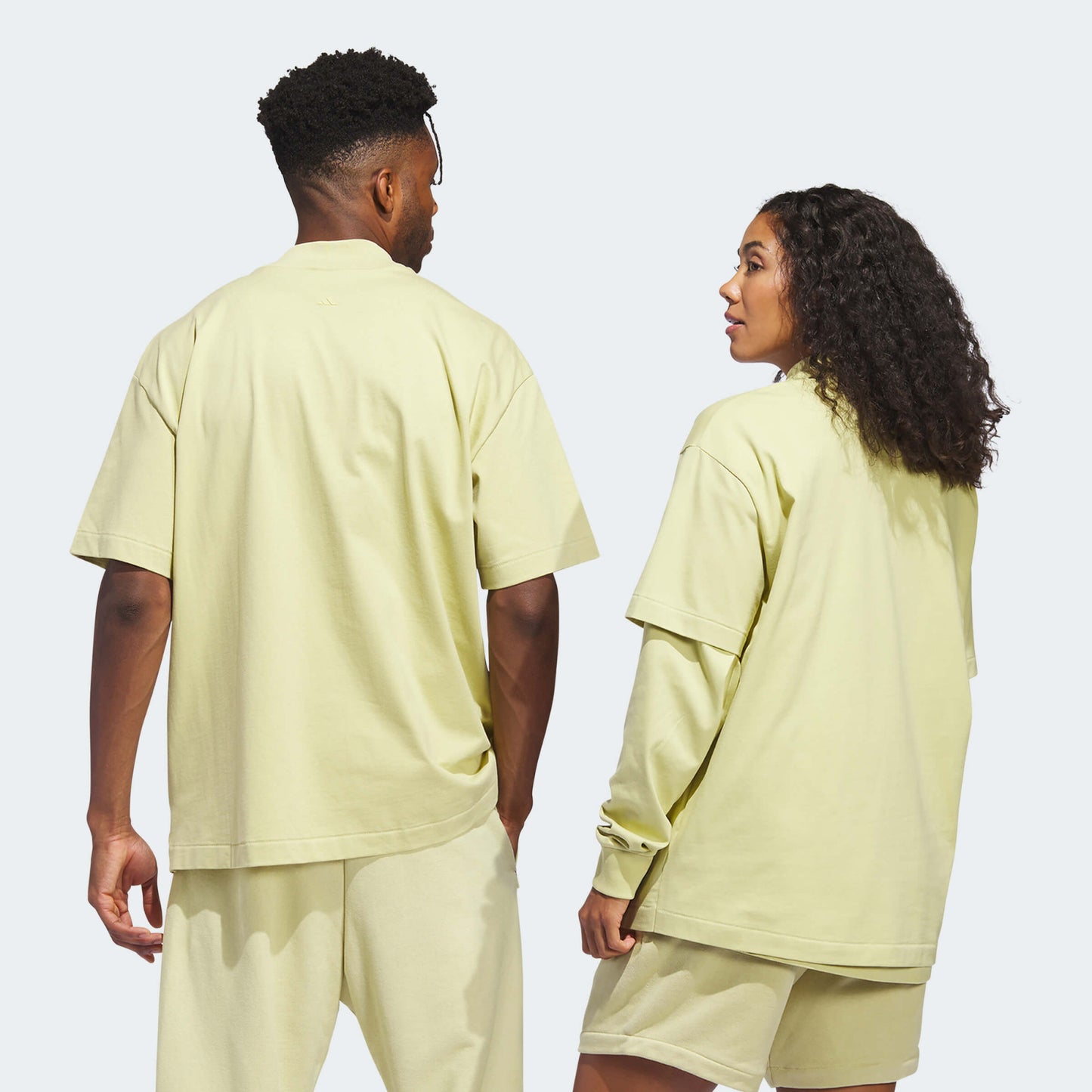 Adidas Unisex One Basketball Cotton Jersey T-Shirt Yellow