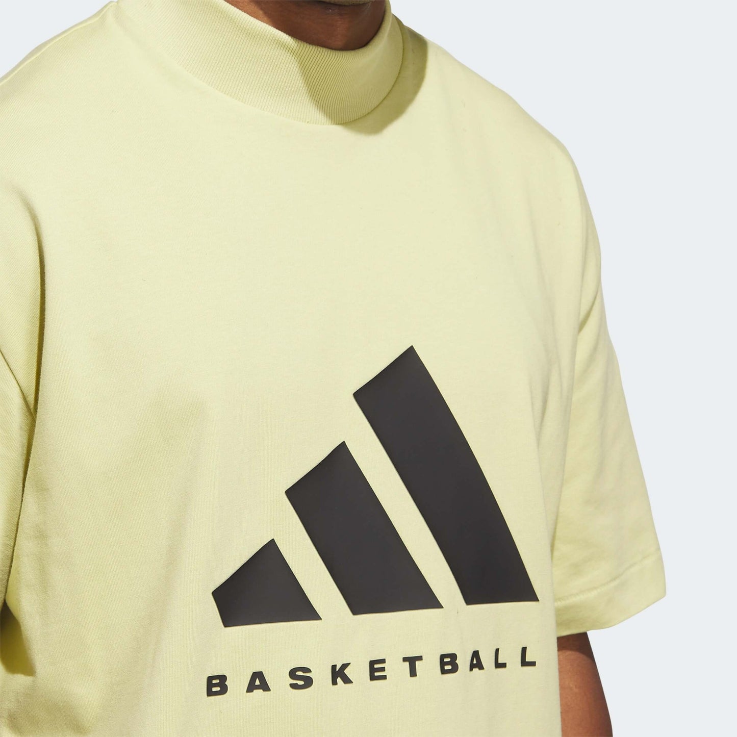 Adidas Unisex One Basketball Cotton Jersey T-Shirt Yellow