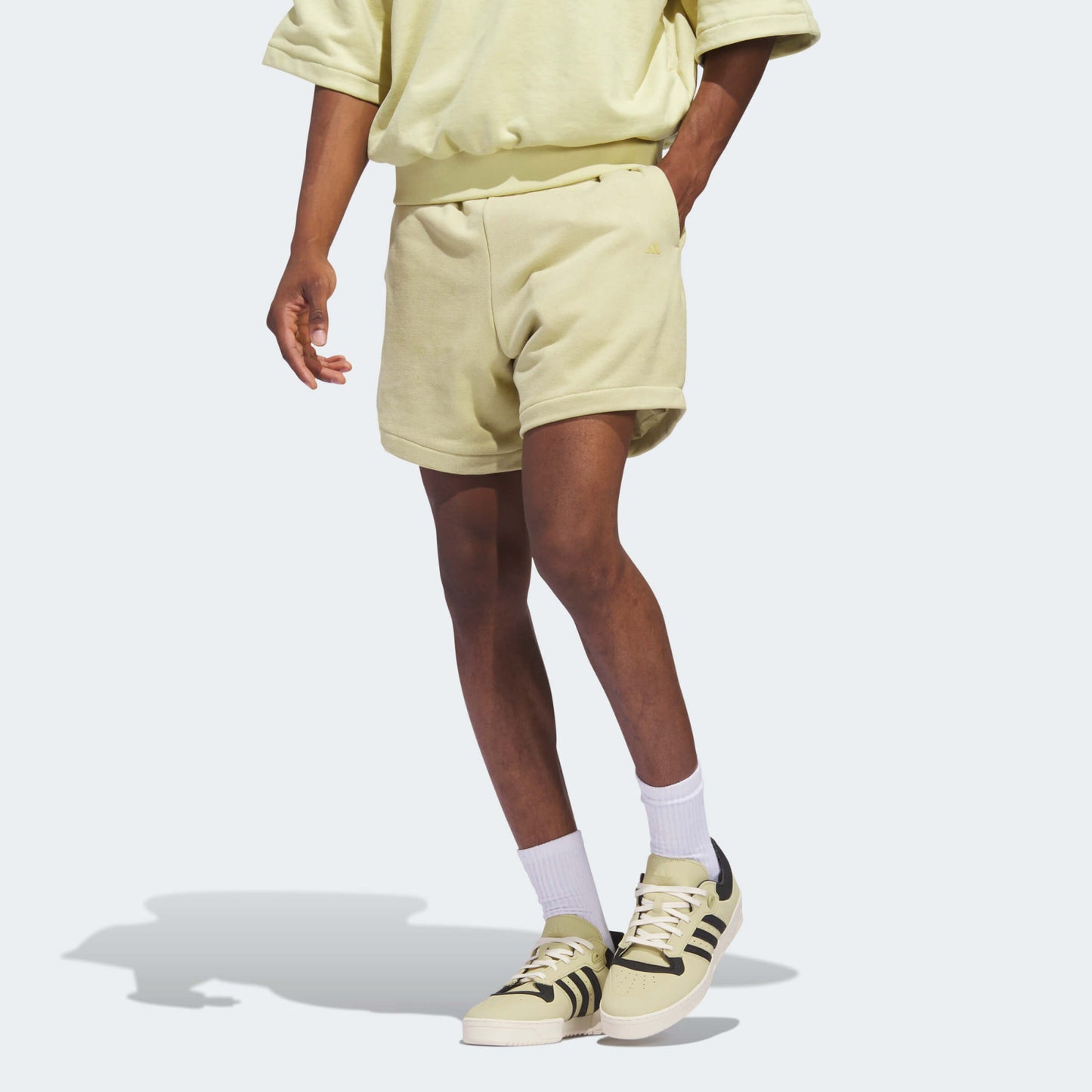 Adidas Unisex One Basketball Suede Short Yellow