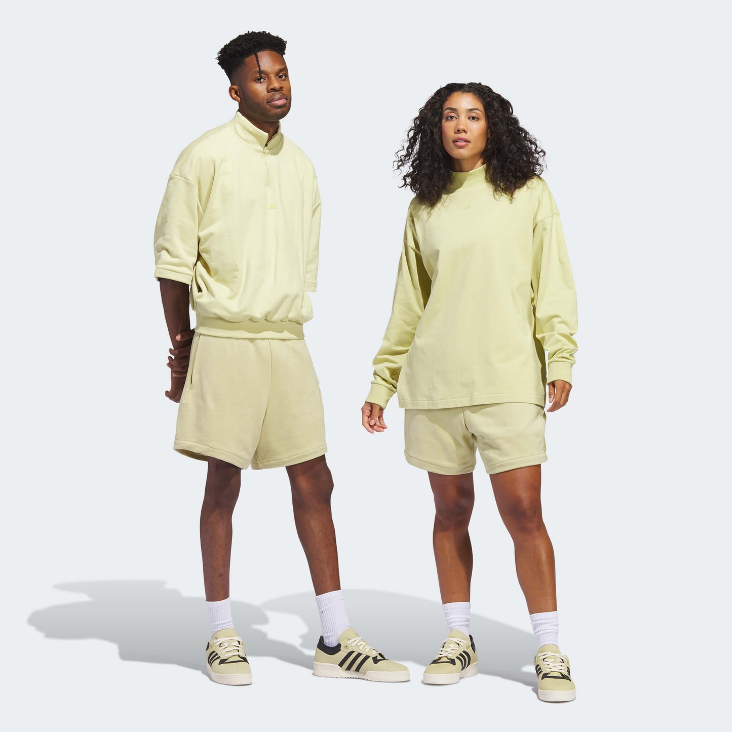 Adidas Unisex One Basketball Suede Short Yellow