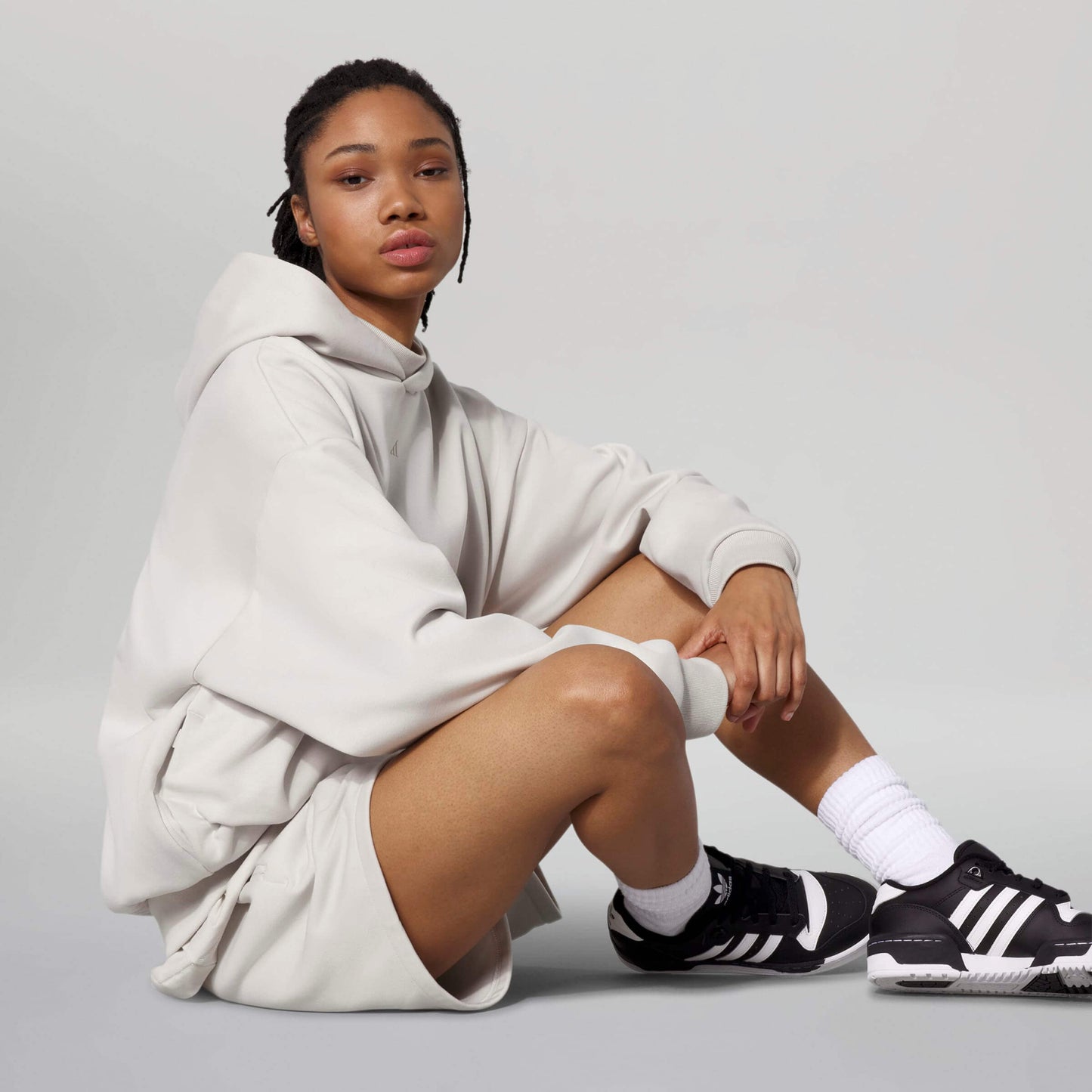 Adidas Unisex One Basketball Fleece Short White