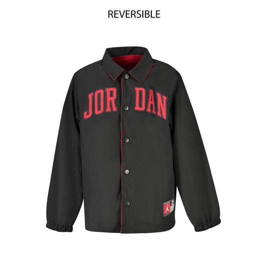 Detská obojstranná bunda JORDAN Coach Jacket  čierno-červená