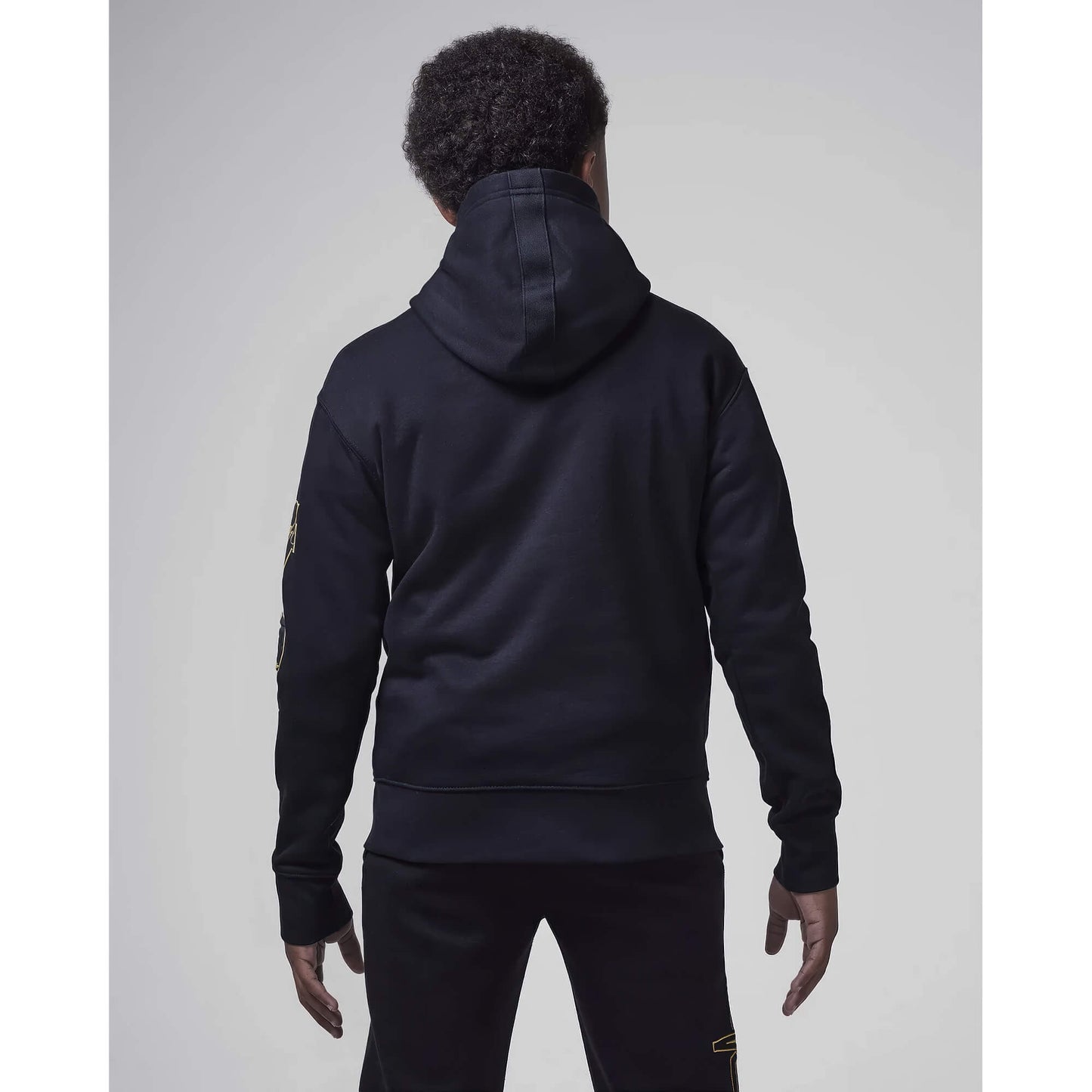 Detská mikina s kapucňou JORDAN See Me Shine čierna