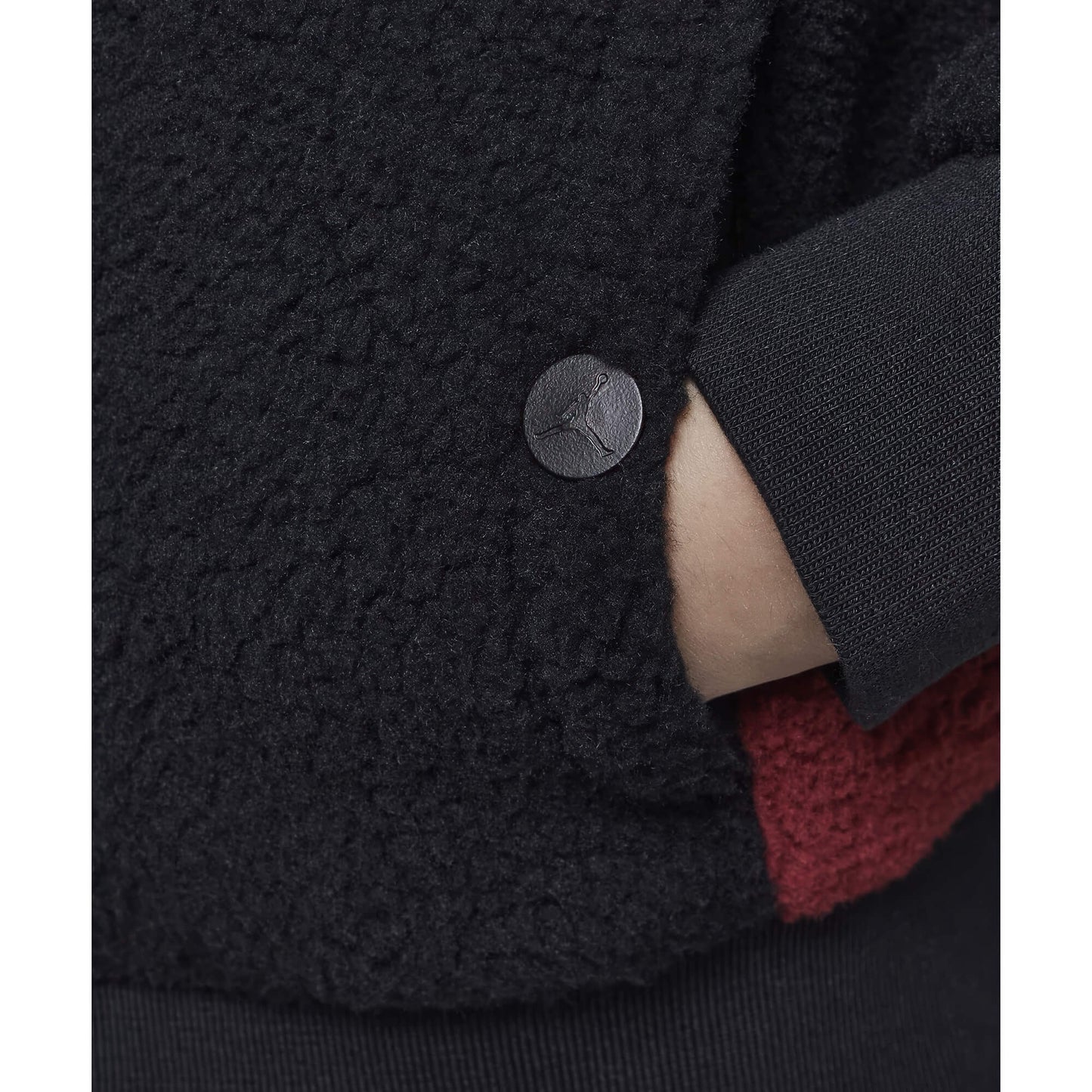 Dievčenská bunda JORDAN Jumpman Sherpa jacket čierna