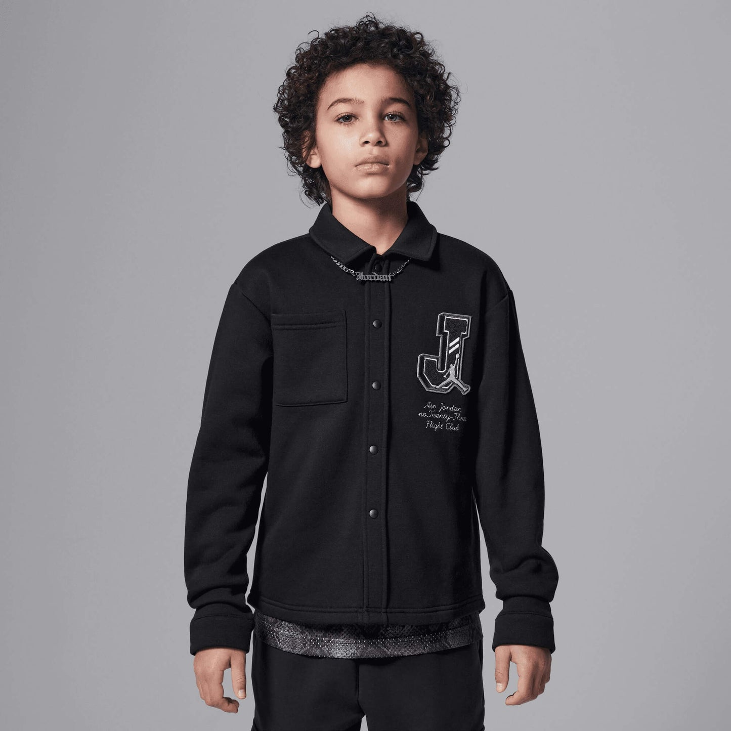 Detská bunda JORDAN Court of Legends čierna