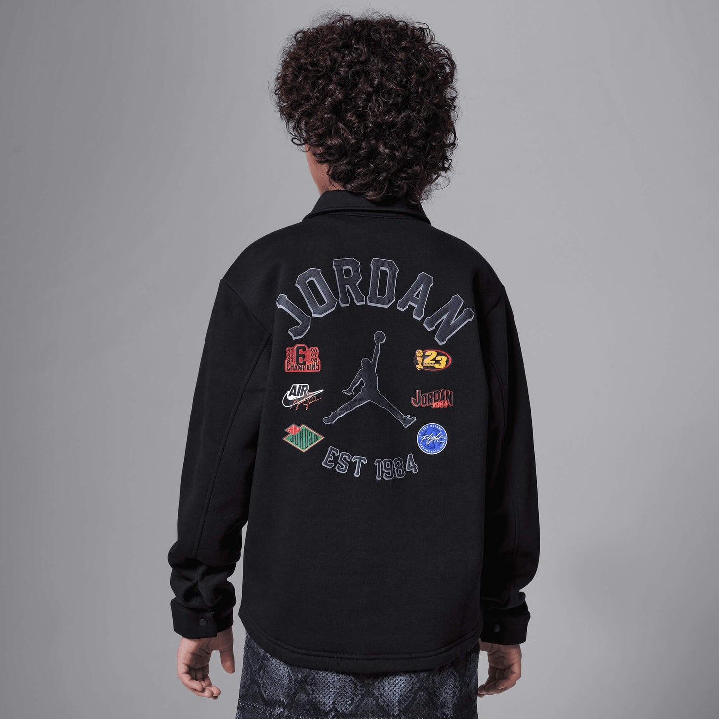 Detská bunda JORDAN Court of Legends čierna