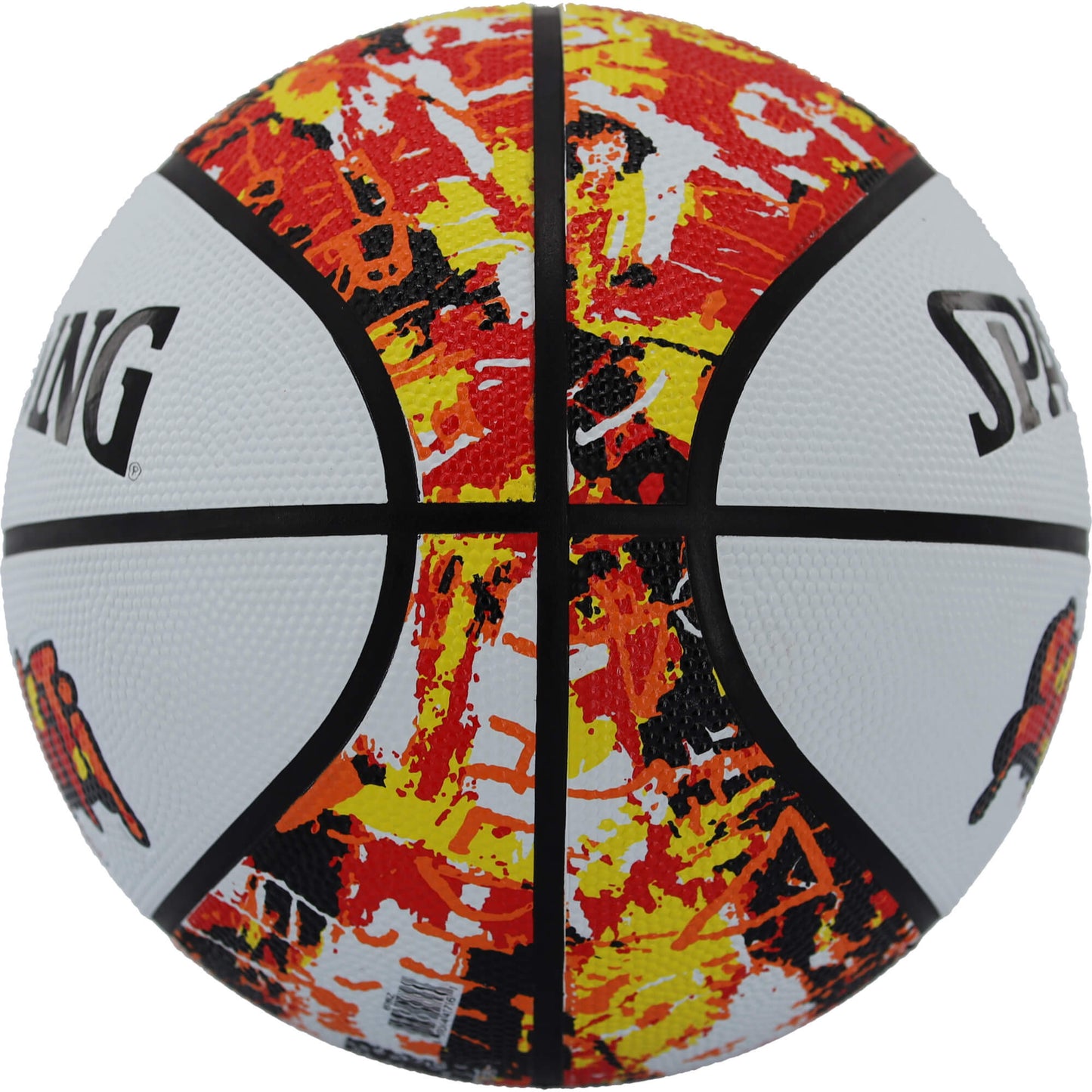 Basketbalová lopta Spalding New Graffiti Basketball Red veľkosť 5