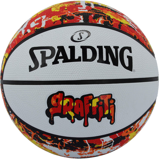 Basketbalová lopta Spalding New Graffiti Basketball Red veľkosť 7