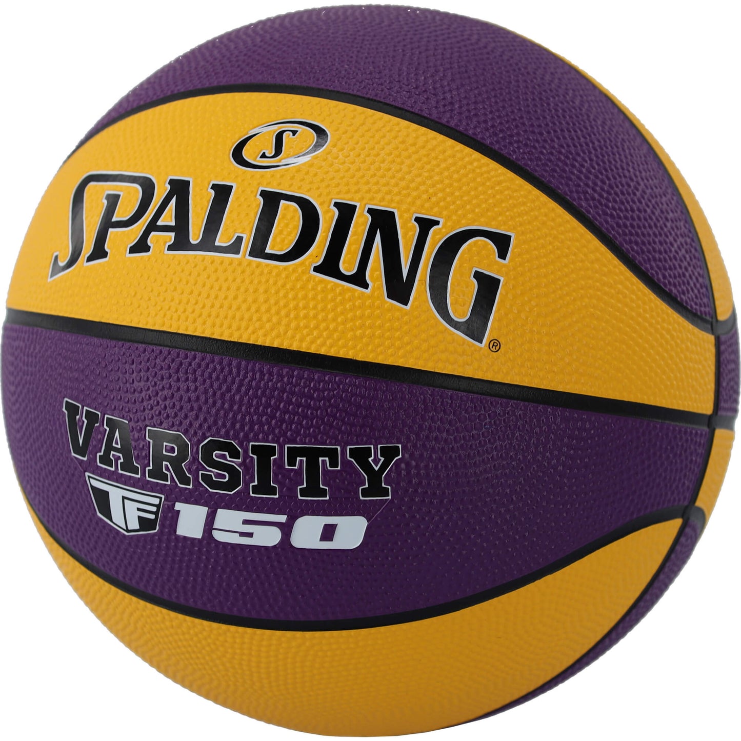 Basketbalová lopta Spalding Varsity TF-150 Basketball Purple gold veľkosť 5
