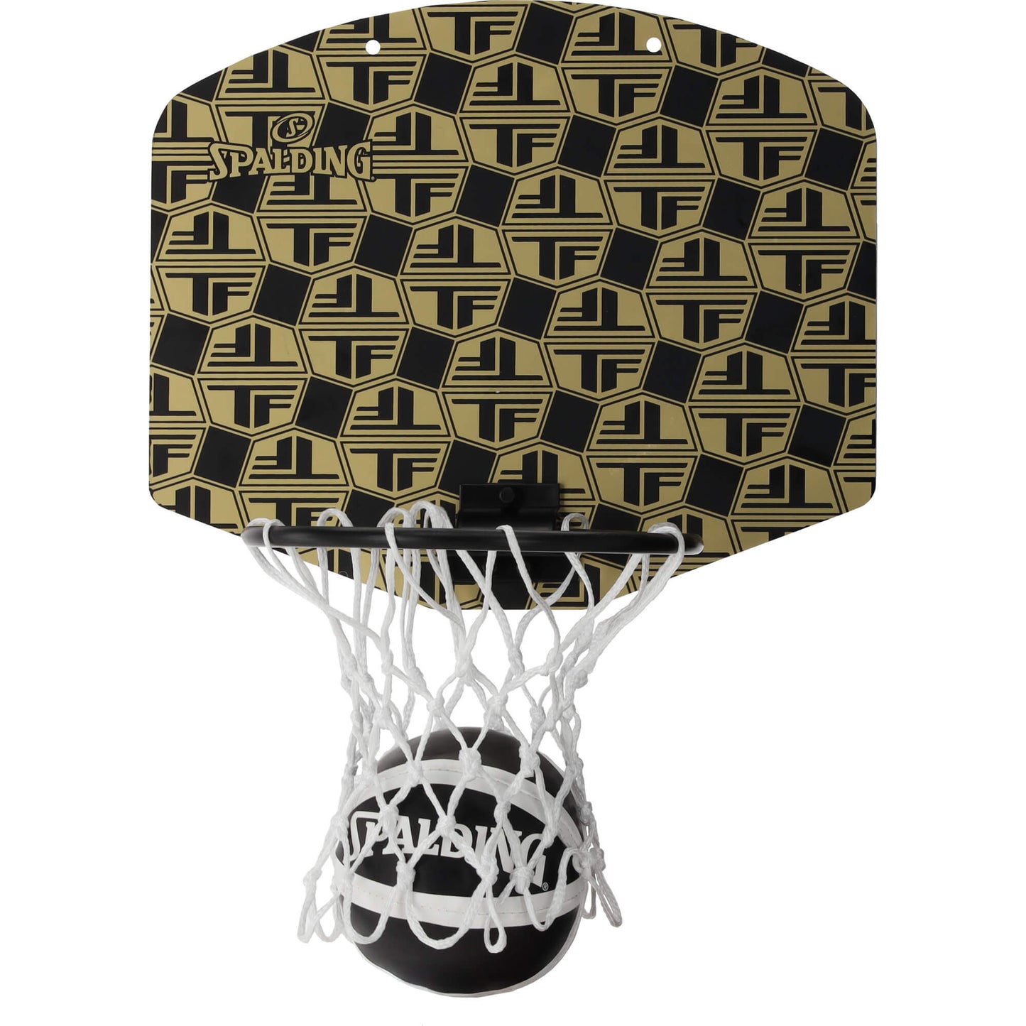 Mini basketbalový kôš Spalding TF-Micro Mini Backboard Set Black/Gold