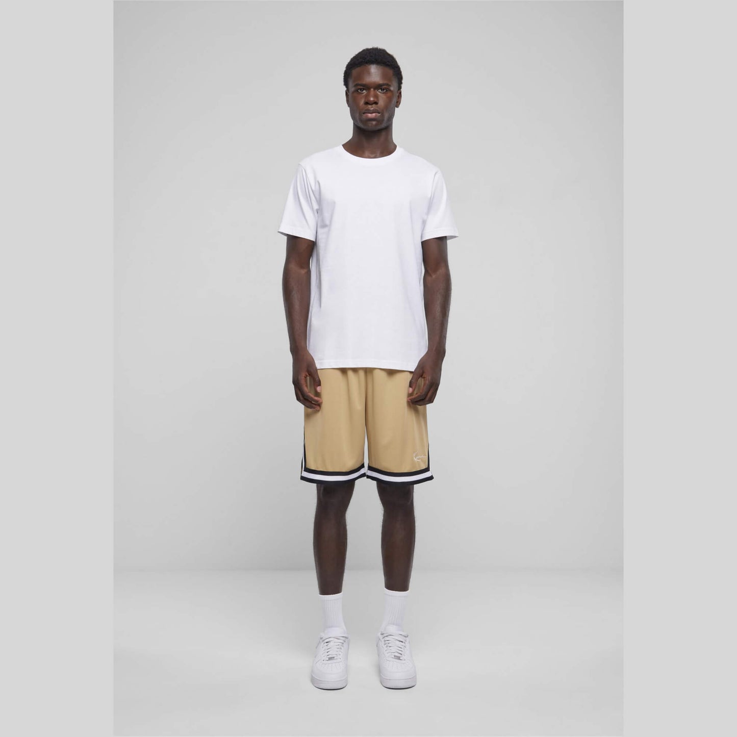 Karl Kani KK Small Signature Essential Mesh Shorts light brown