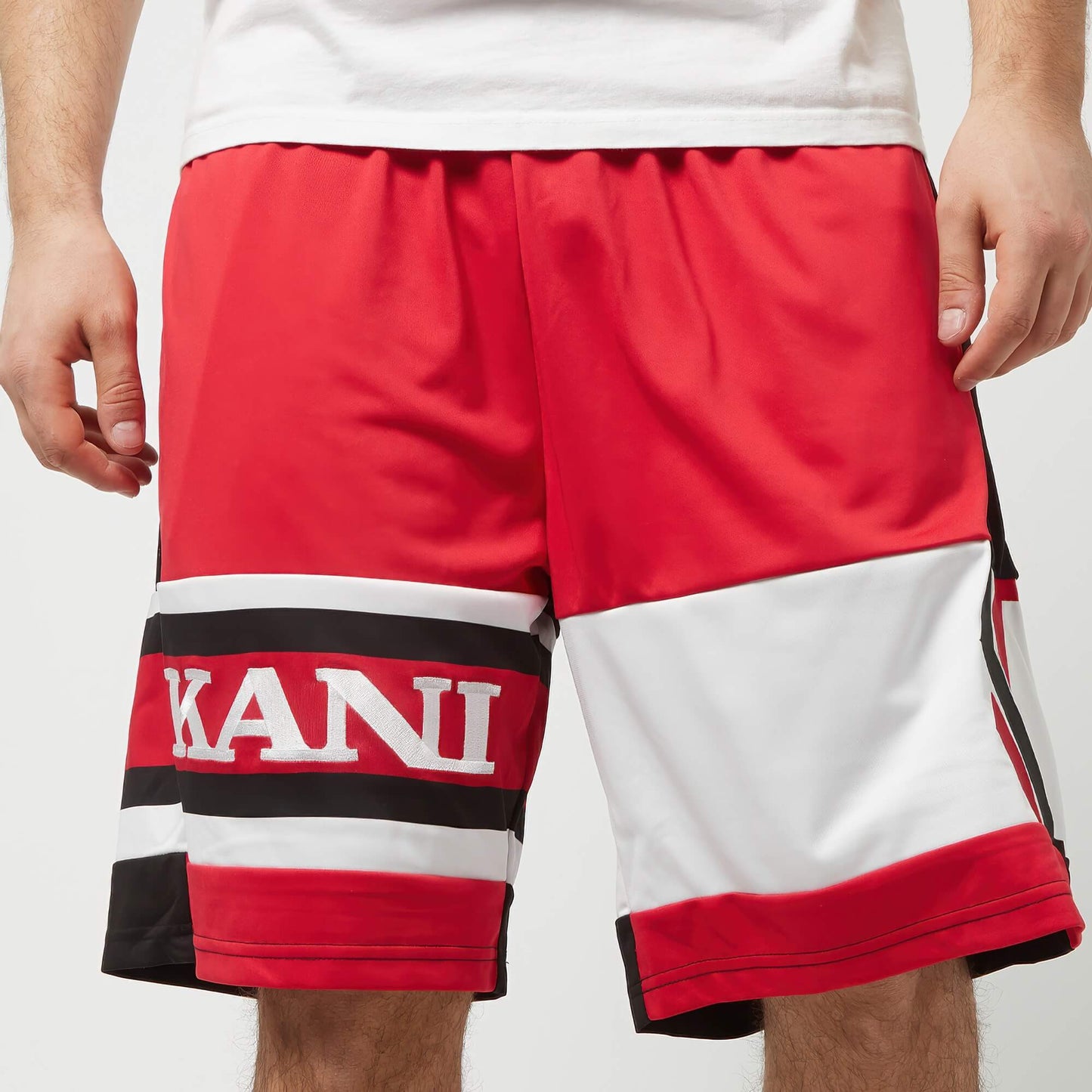 Karl Kani Retro Block Shorts red/black/white
