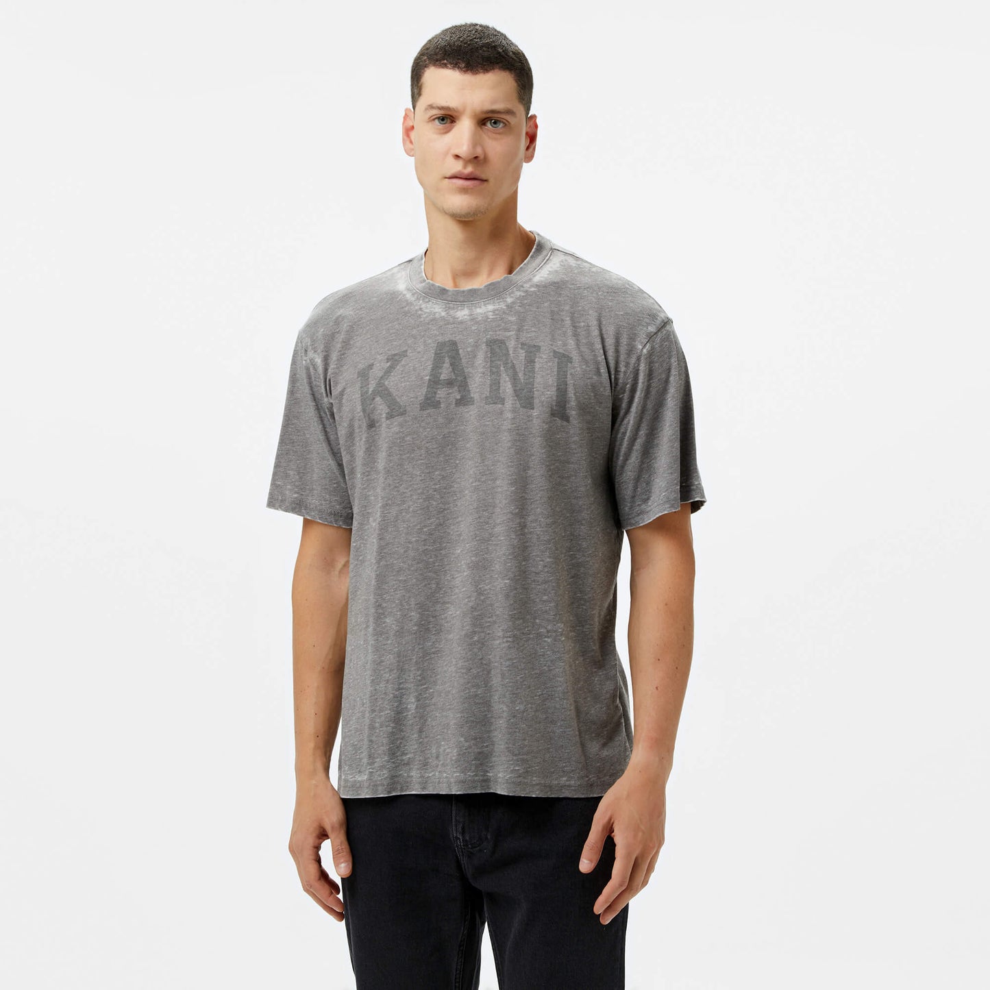 Karl Kani Serif Burnout Tee anthracite