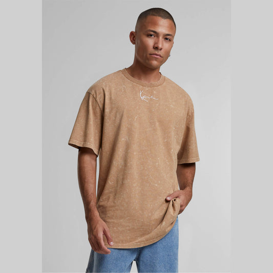 Karl Kani Small Signature Washed Print Tee sand