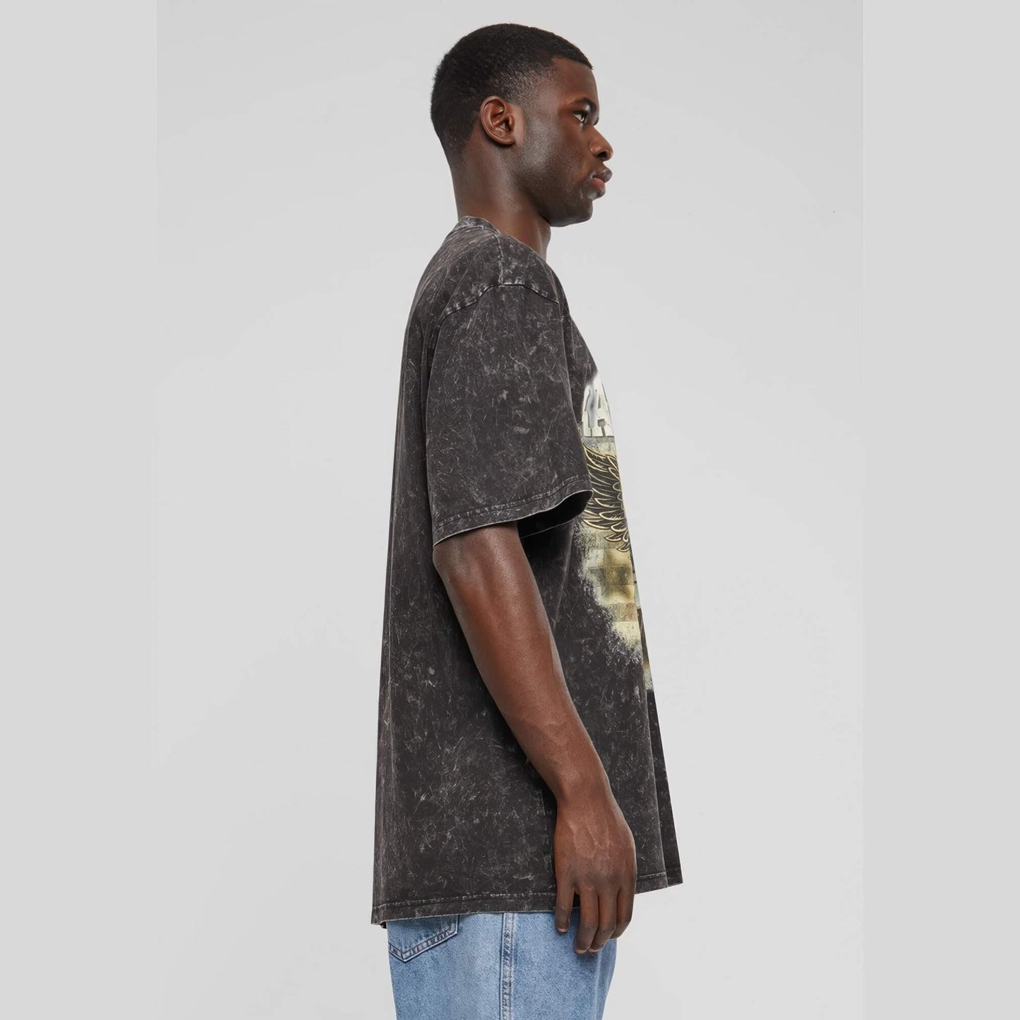 Karl Kani Woven Signature Washed Eagle Tee black