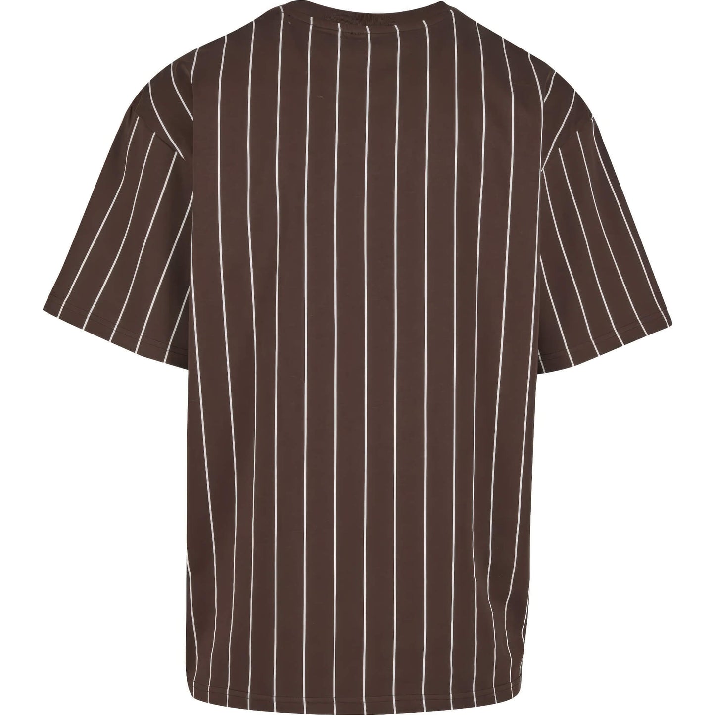 Pánske tričko Karl Kani Small Signature Essential Pinstripe Tee hnedé