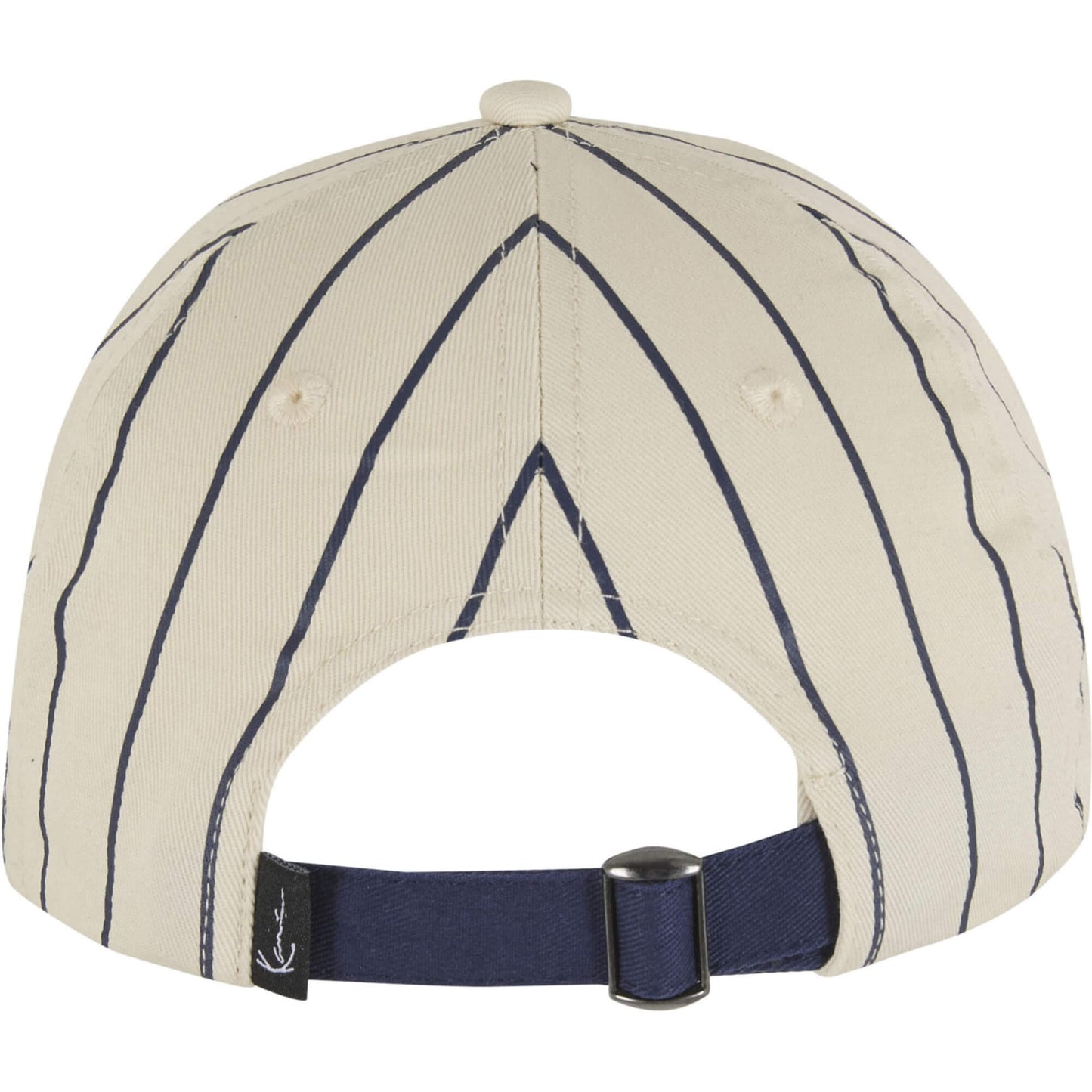 Šiltovka Karl Kani Cursive Varsity Pinstripe Baseball Cap krémová biela