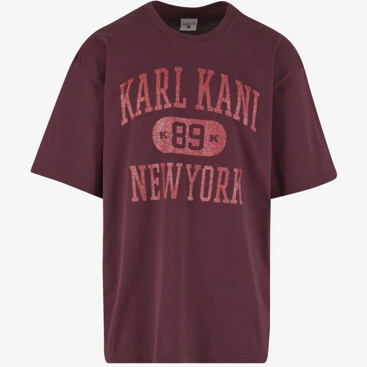 Pánske tričko Karl Kani Heritage 89 Oversized T-Shirt bordovo červené