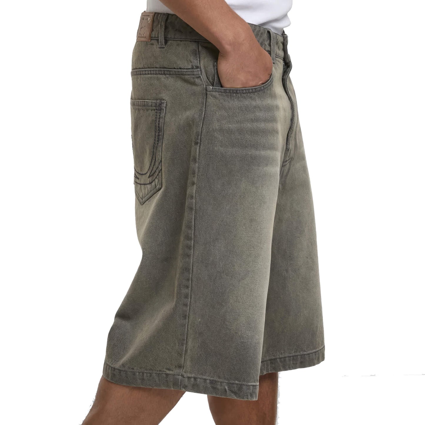 Džínsové kraťasy Karl Kani OG Washed Relaxed Baggy Jorts šedé