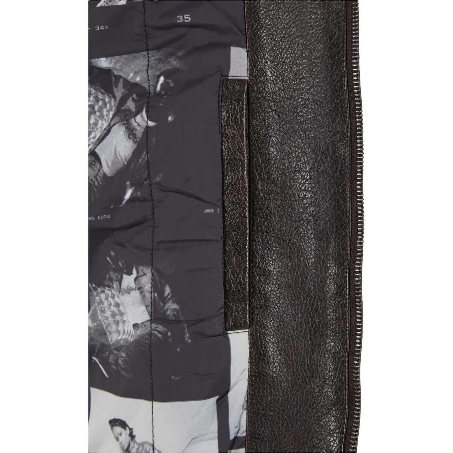 Pánska bomber bunda Karl Kani Signature Pu Leather Bomber Jacket hnedá