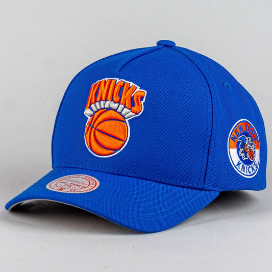 Šiltovka Mitchell & Ness New York Knicks NBA Double Clutch Pro Snapback modrá