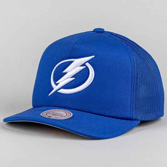 Šiltovka Mitchell & Ness NHL Evergreen Trucker Tampa Bay Lightning modrá