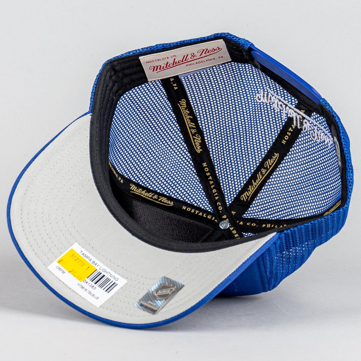 Šiltovka Mitchell & Ness NHL Evergreen Trucker Tampa Bay Lightning modrá
