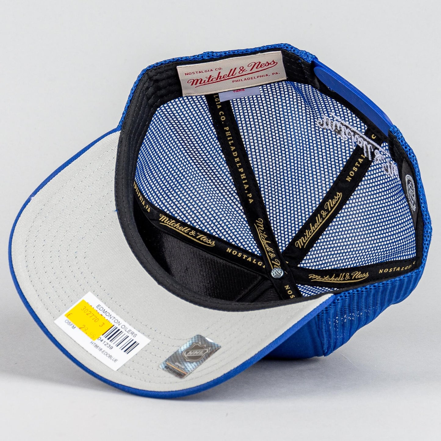 Šiltovka Mitchell & Ness NHL Evergreen Trucker Edmonton Oilers modrá