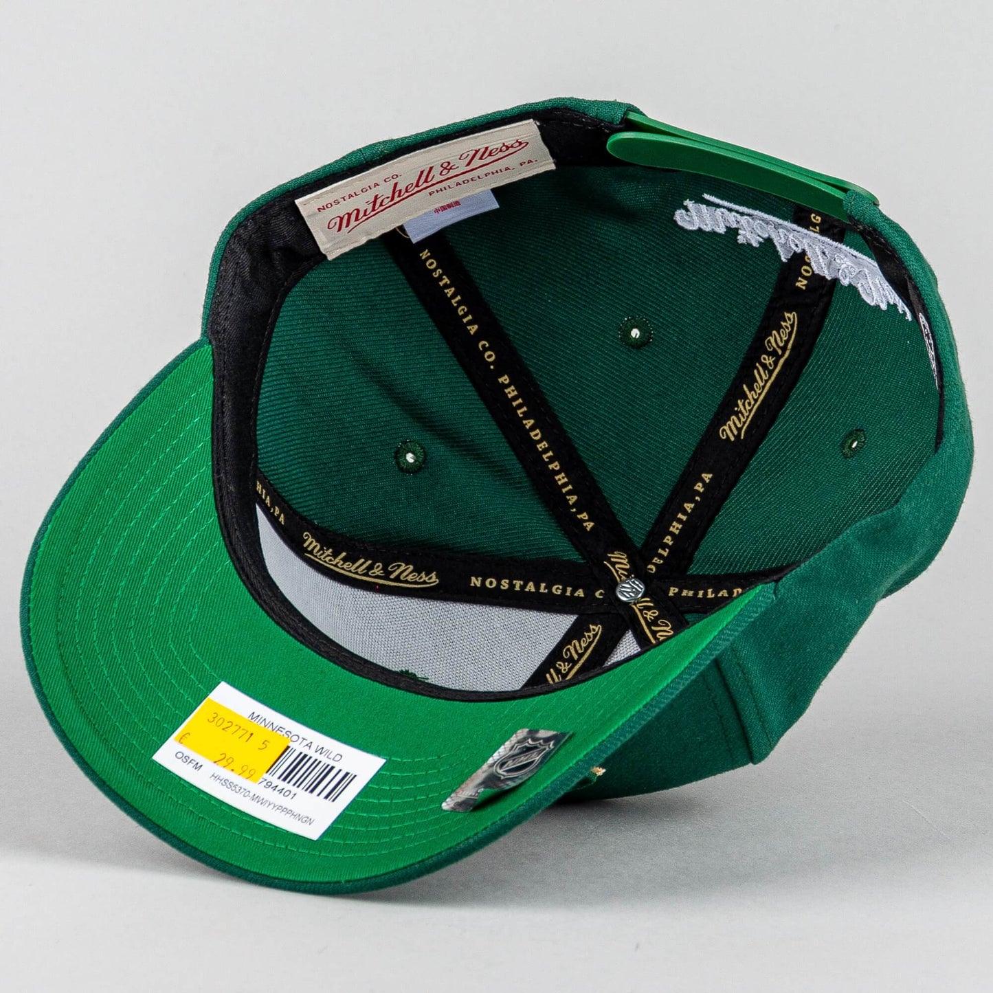 Šiltovka Mitchell & Ness NHL Minnesota Wild Team Ground 2.0 Pro Snapback zelená