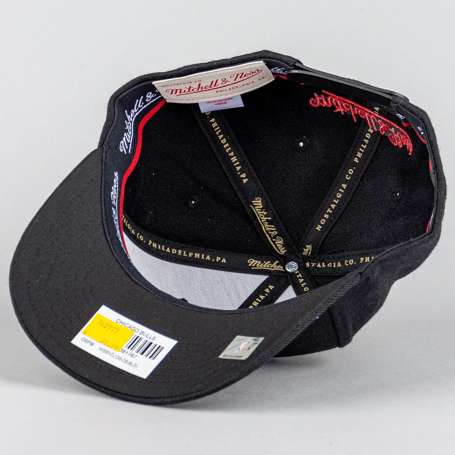 Šiltovka Mitchell & Ness snapback Chicago Bulls Team Logo High Crown Red čierna