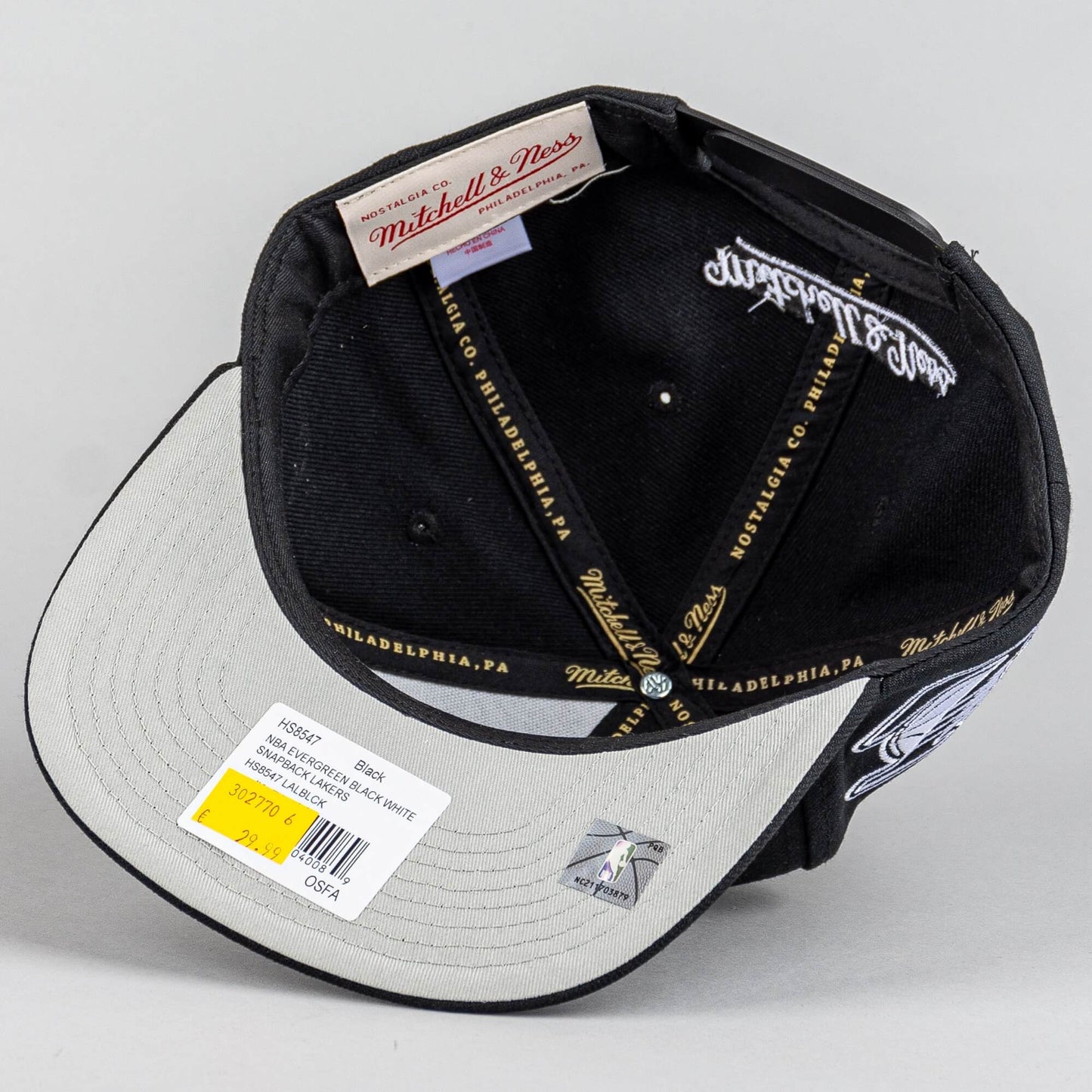 Šiltovka Mitchell & Ness Los Angeles Lakers NBA Evergreen snapback čierna